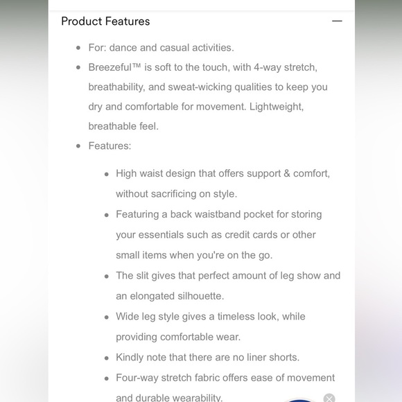 Halara Breezeful highwaisted palazzo flowy split wide leg, quick dry casual - Picture 9 of 11